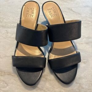 Black Naturalizer Heeled Sandals